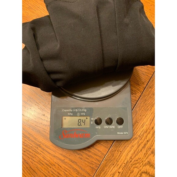 Susan Graver Liquid Knit Black Top Shirt Rouched Sleeves Capsule Wardrobe Small - Picture 12 of 12